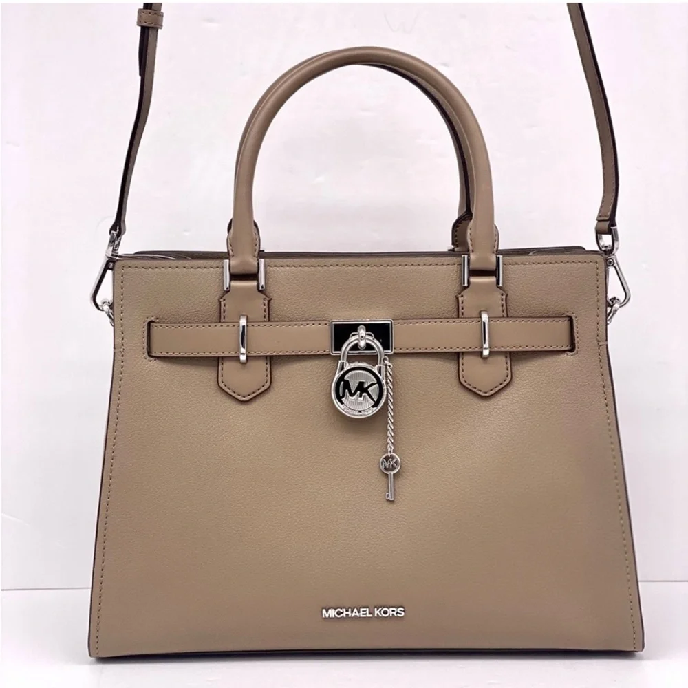 Michael Kors Hamilton Medium Satchel Crossbody Bag Dusk Color